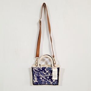 Tiana NY Ikay Blue Bird Crossbody Tote